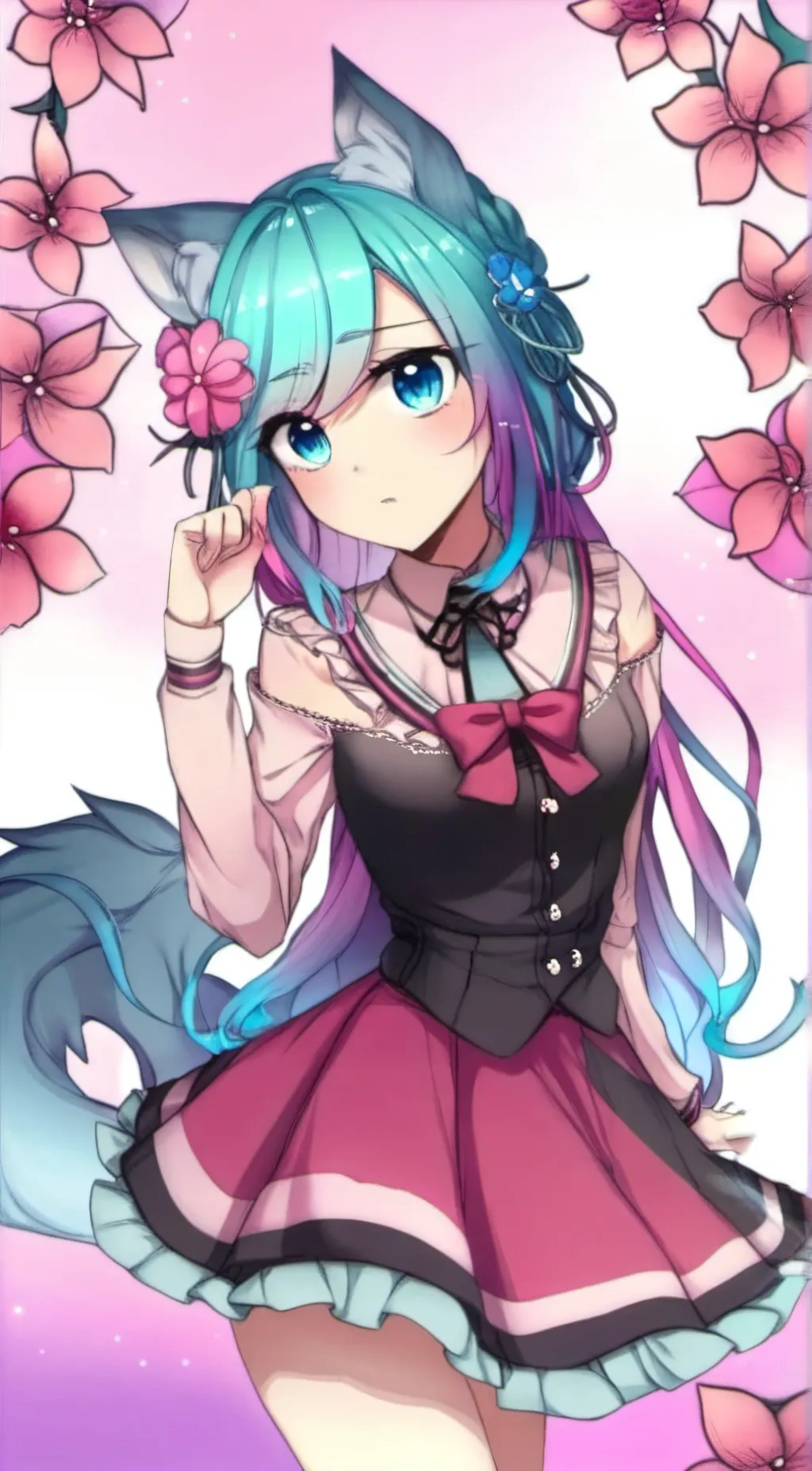 ai character: silvervale  background
