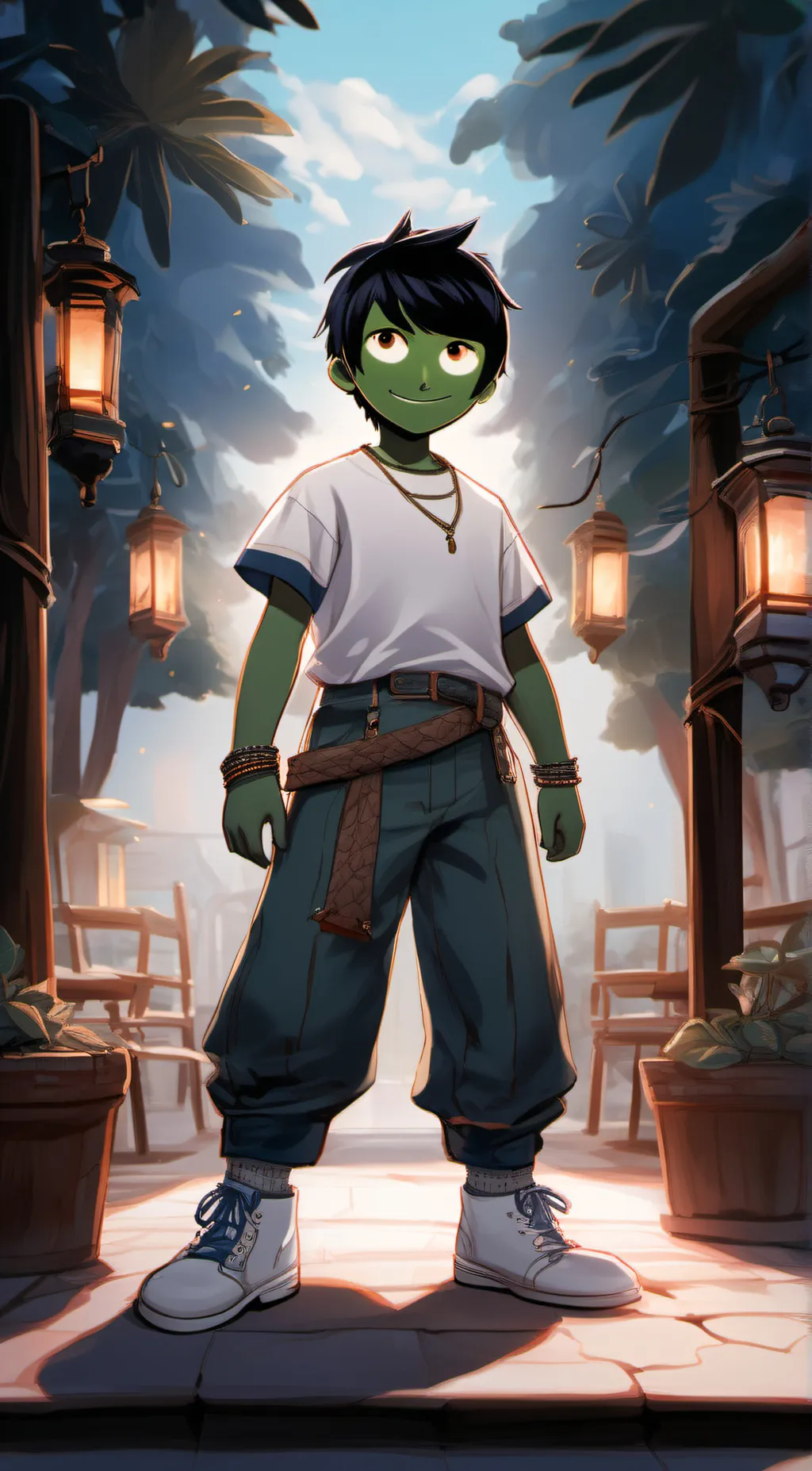 ai character: dash background