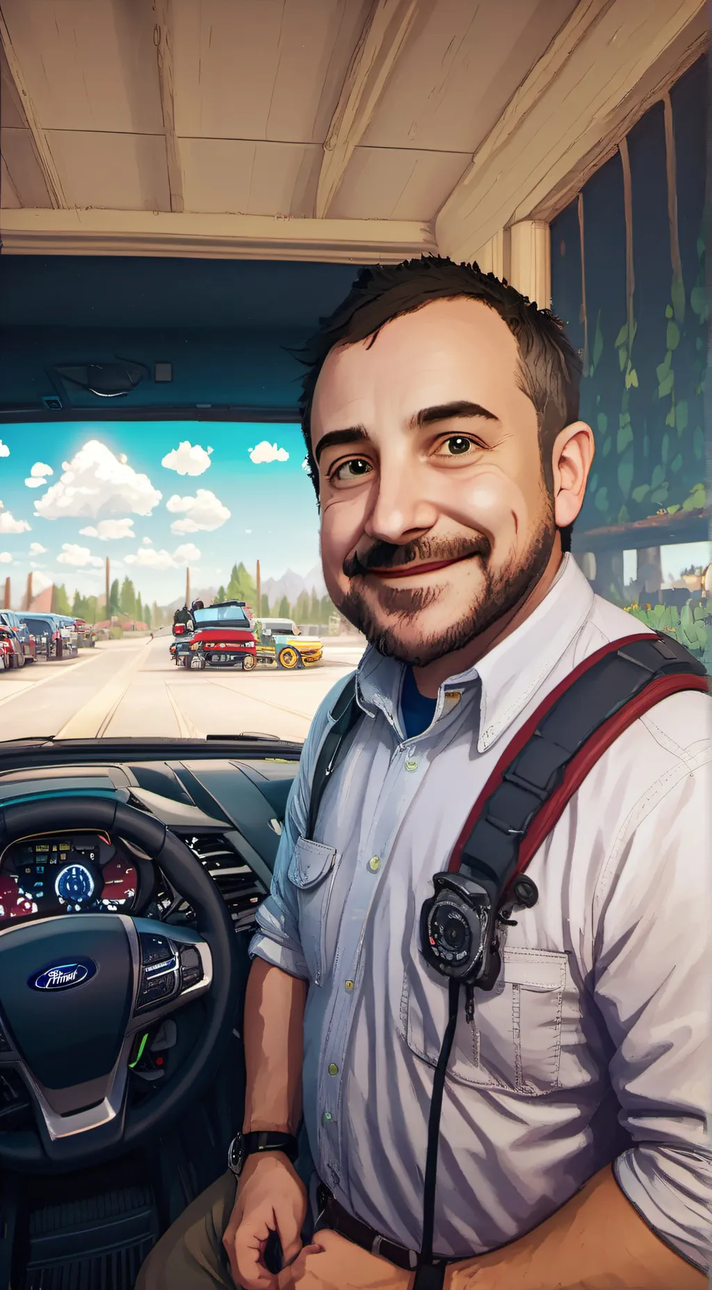 ai character: Chris  background