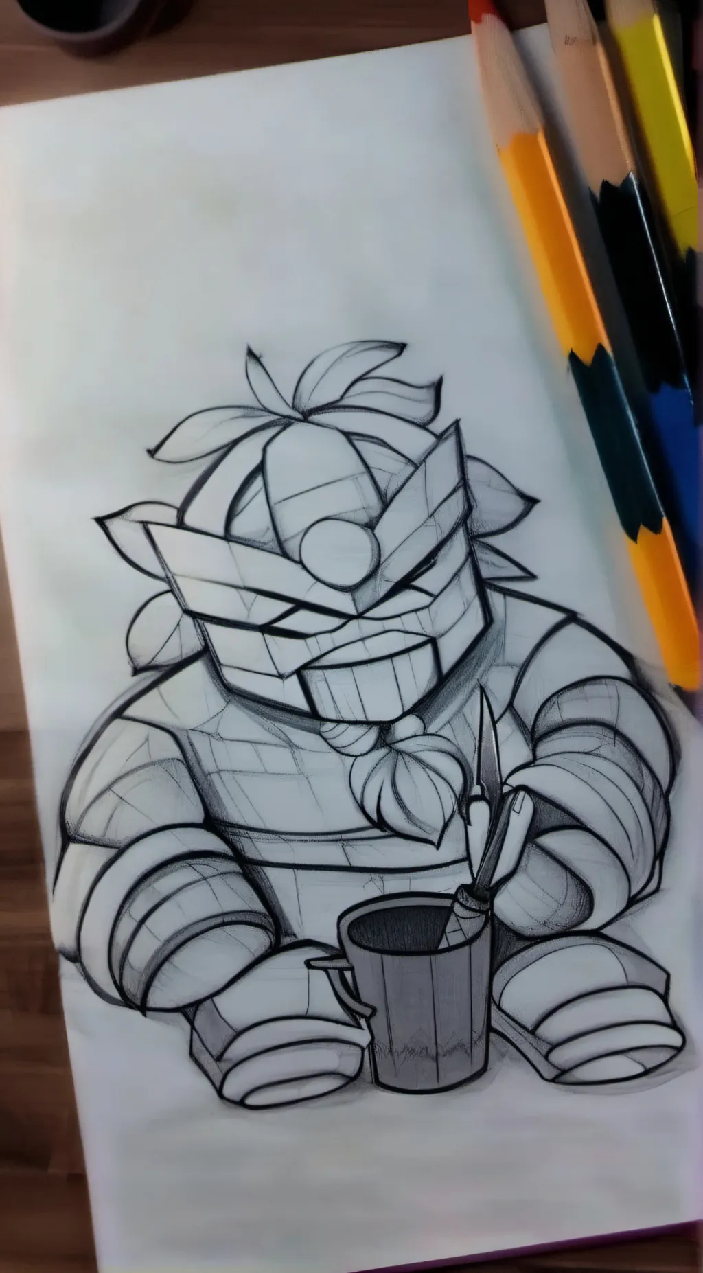 ai character: your drawing background