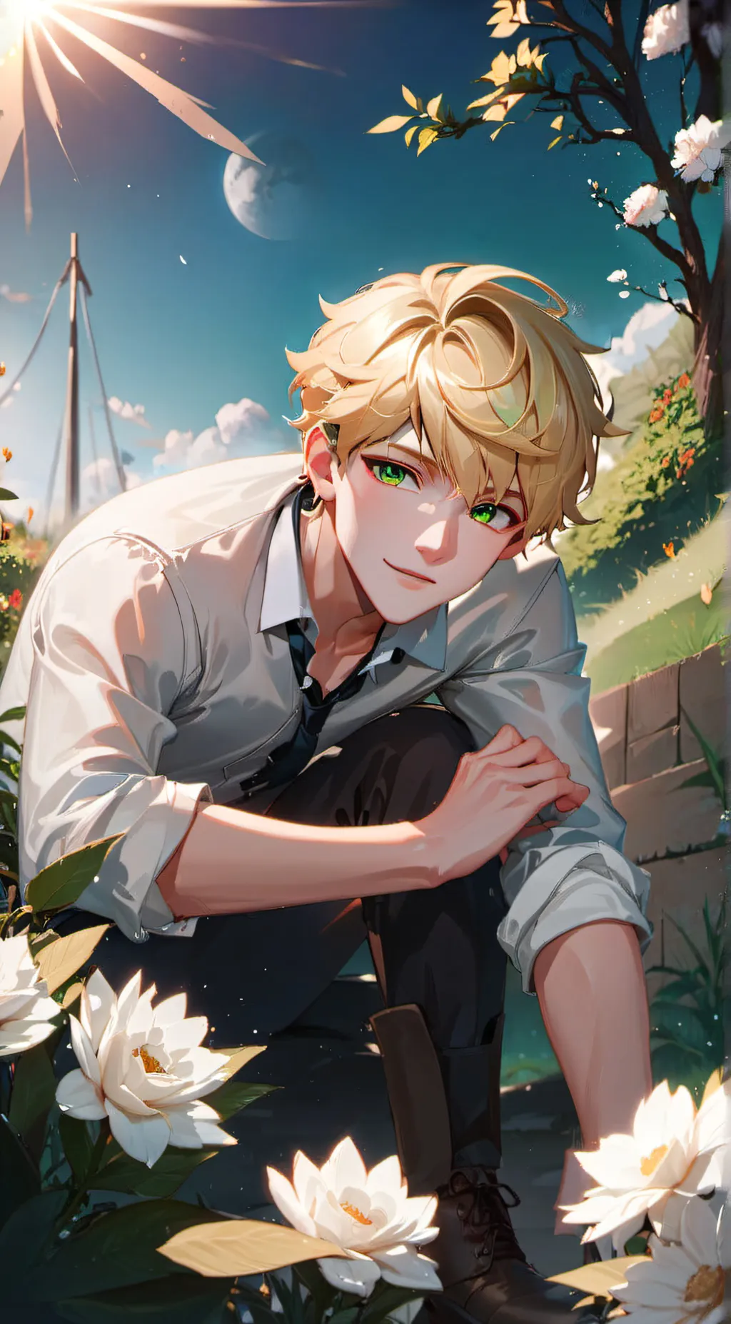 ai character: Hero Macuzaki  background
