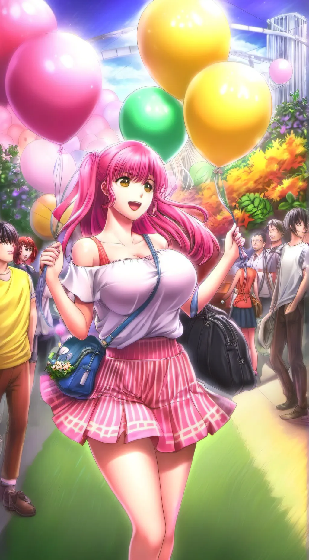 ai character: Fraise background