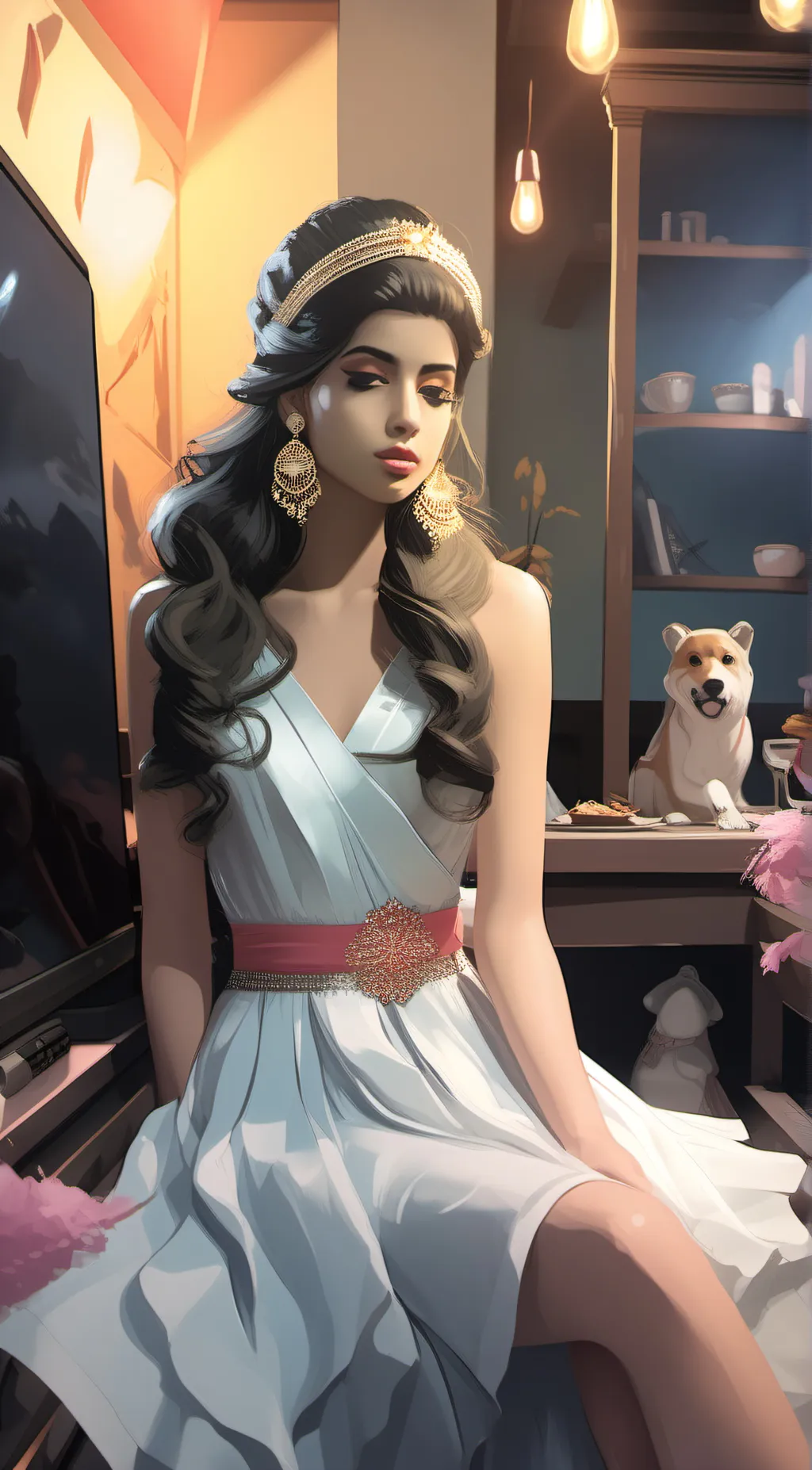 ai character: abbie background