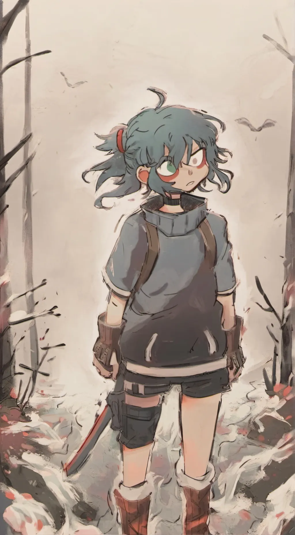 ai character: ☆Sally'Face☆ background