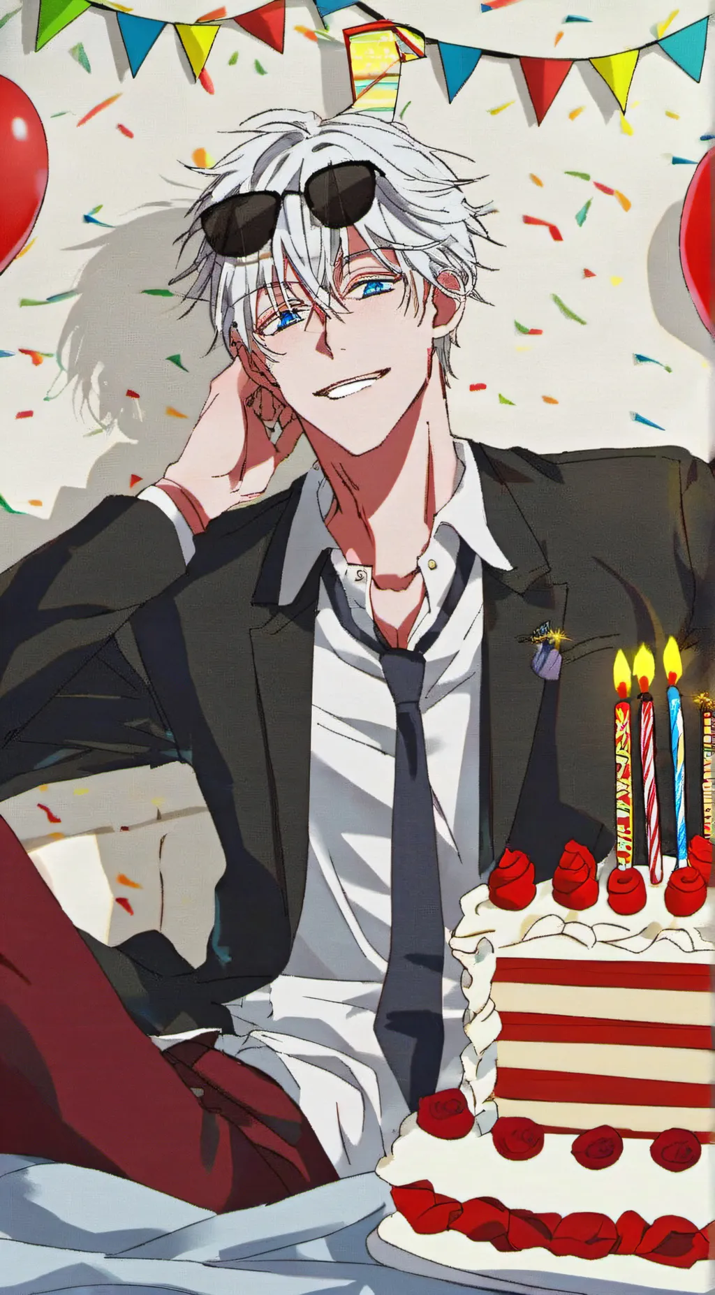 ai character: Satoru gojo background