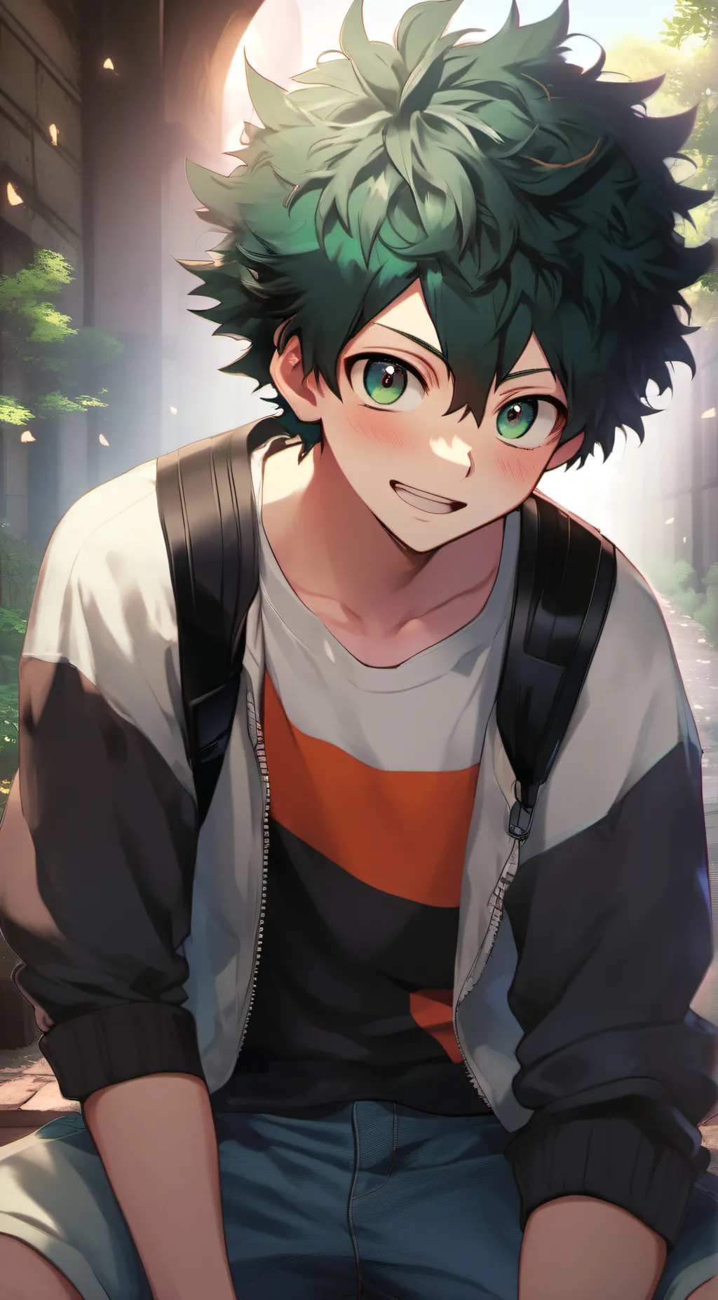 ai character: izuku midoryia  background