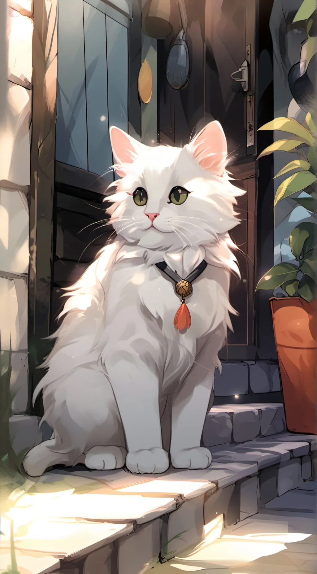 ai character: girl kisser background