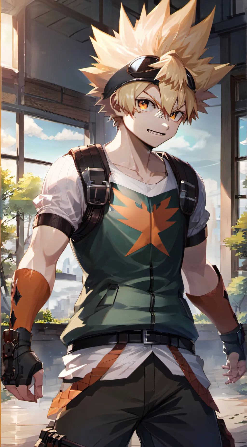 ai character: BAKUGO  background