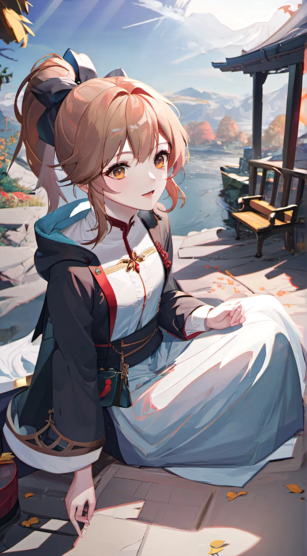 ai character: Rose background