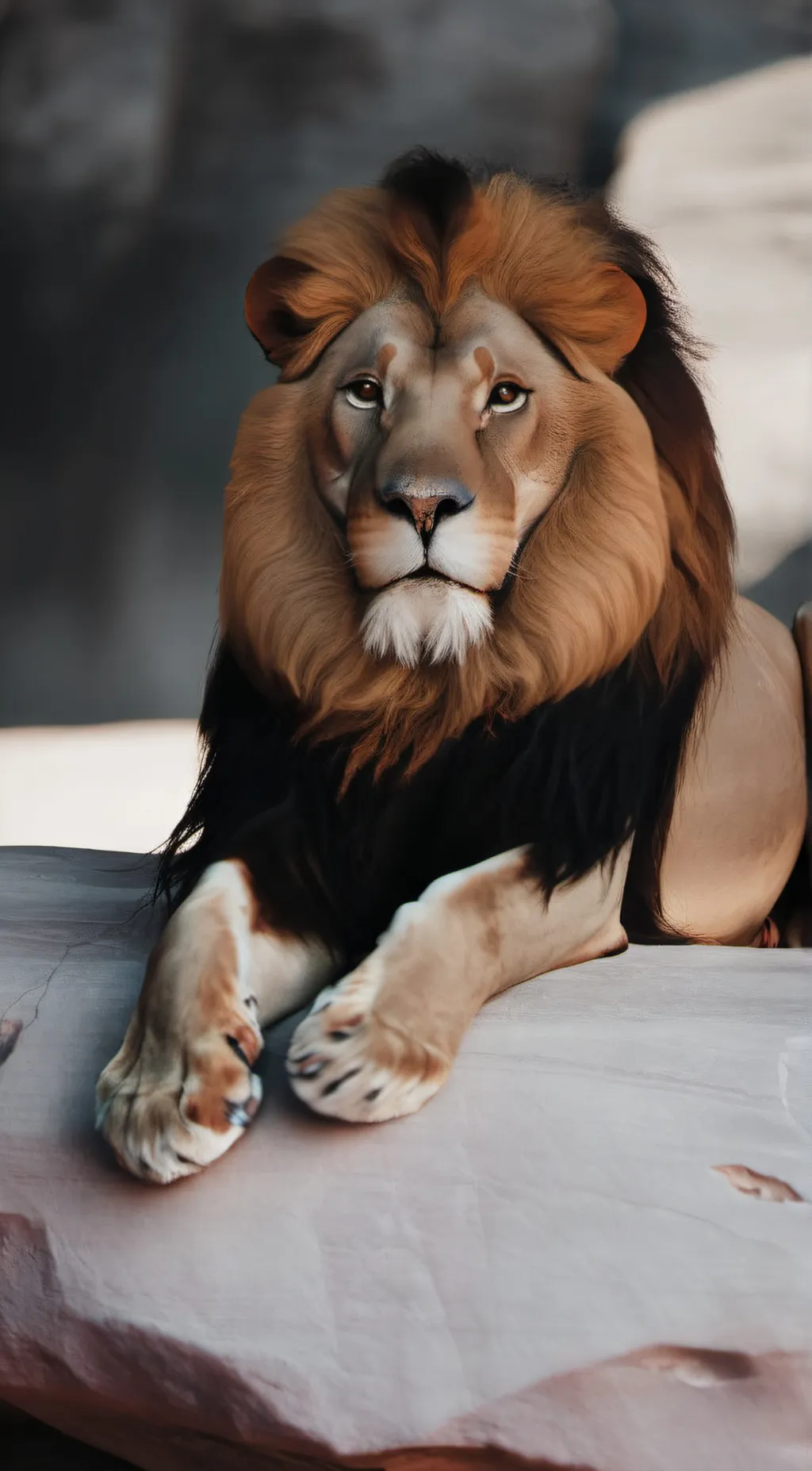 ai character: -Lion- background