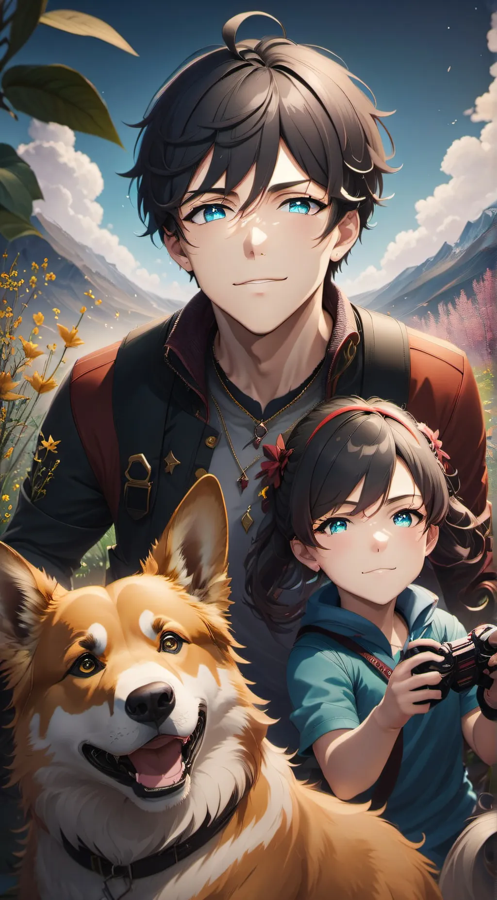 ai character: Lily and Jake background