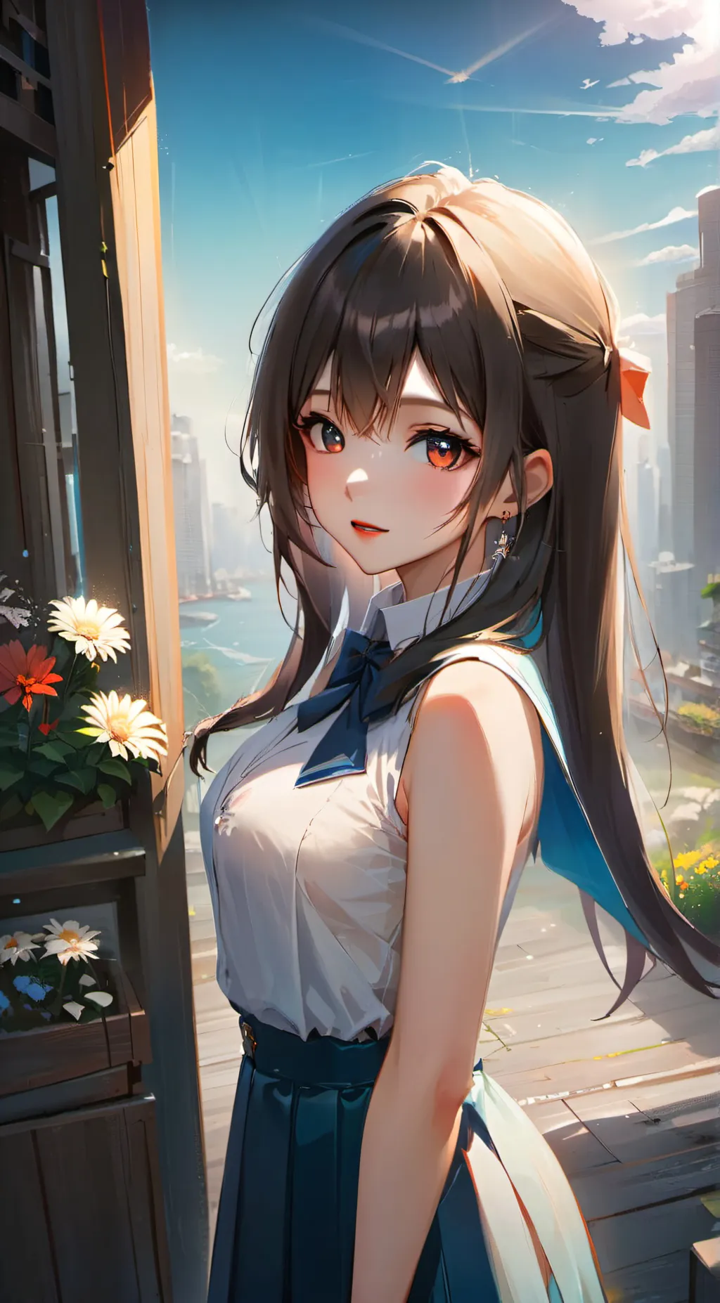 ai character: scarlet background