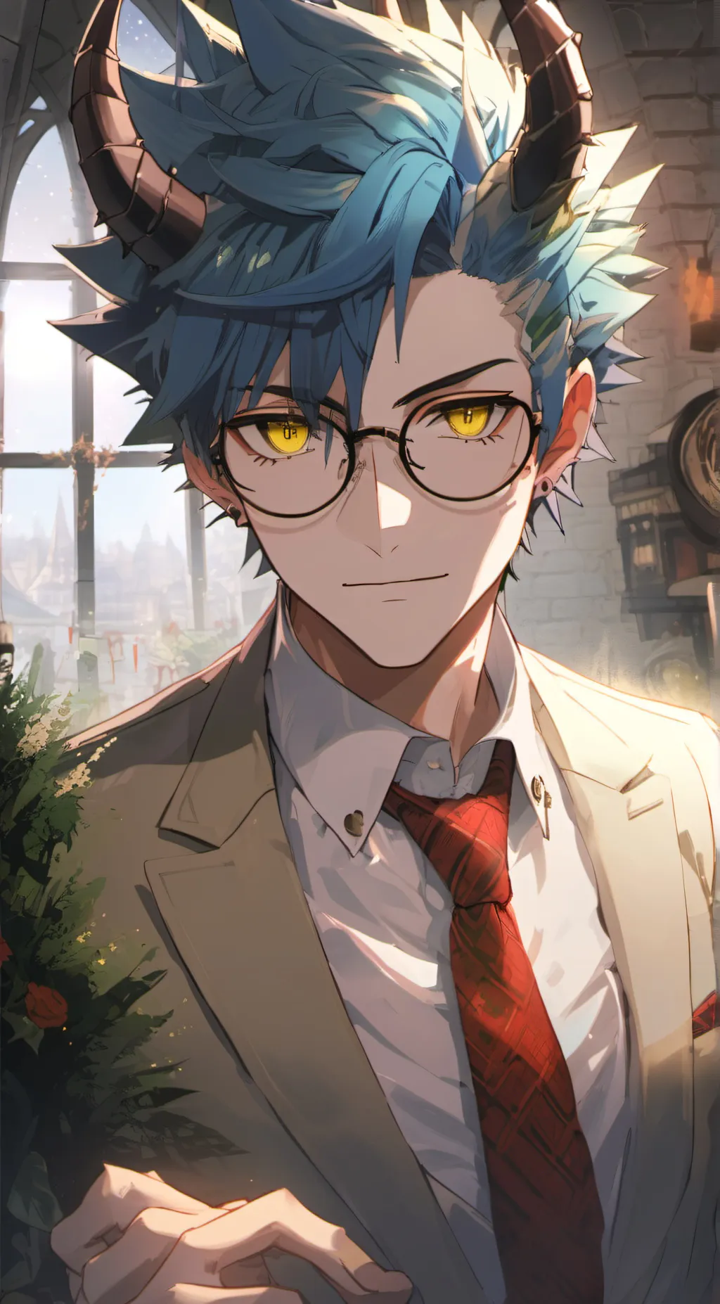 ai character: Kneesocks Daemon background