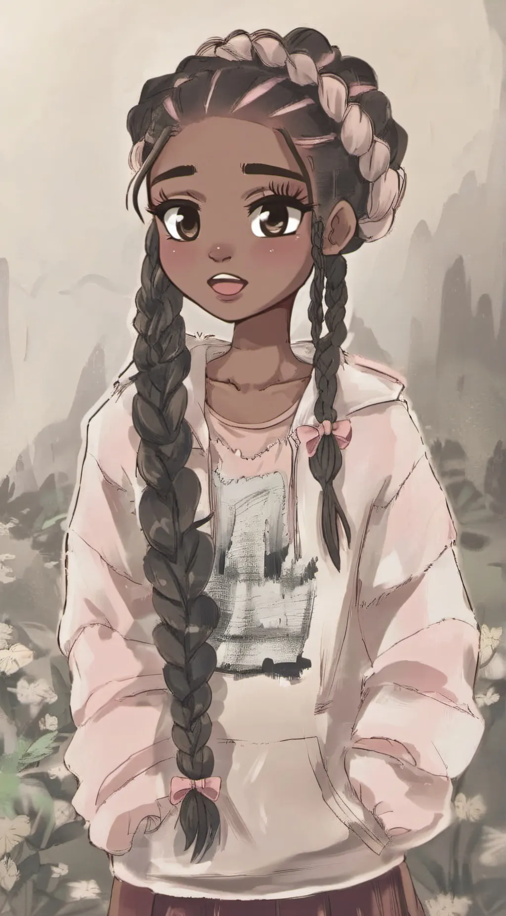 ai character: Sky background