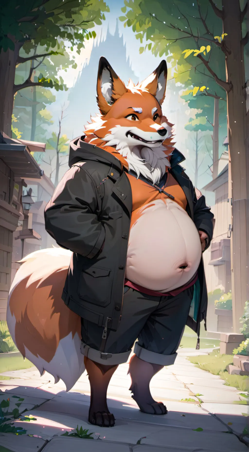 ai character: fox background