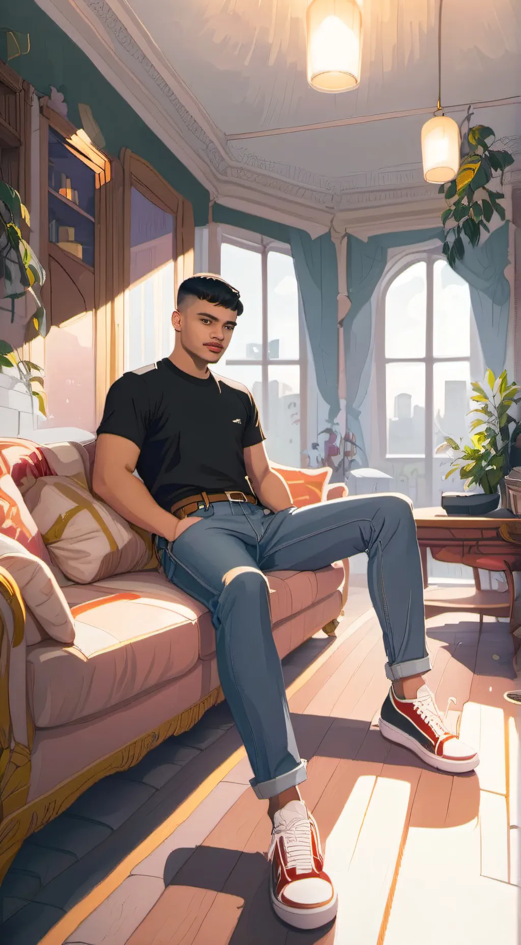 ai character: Tony background