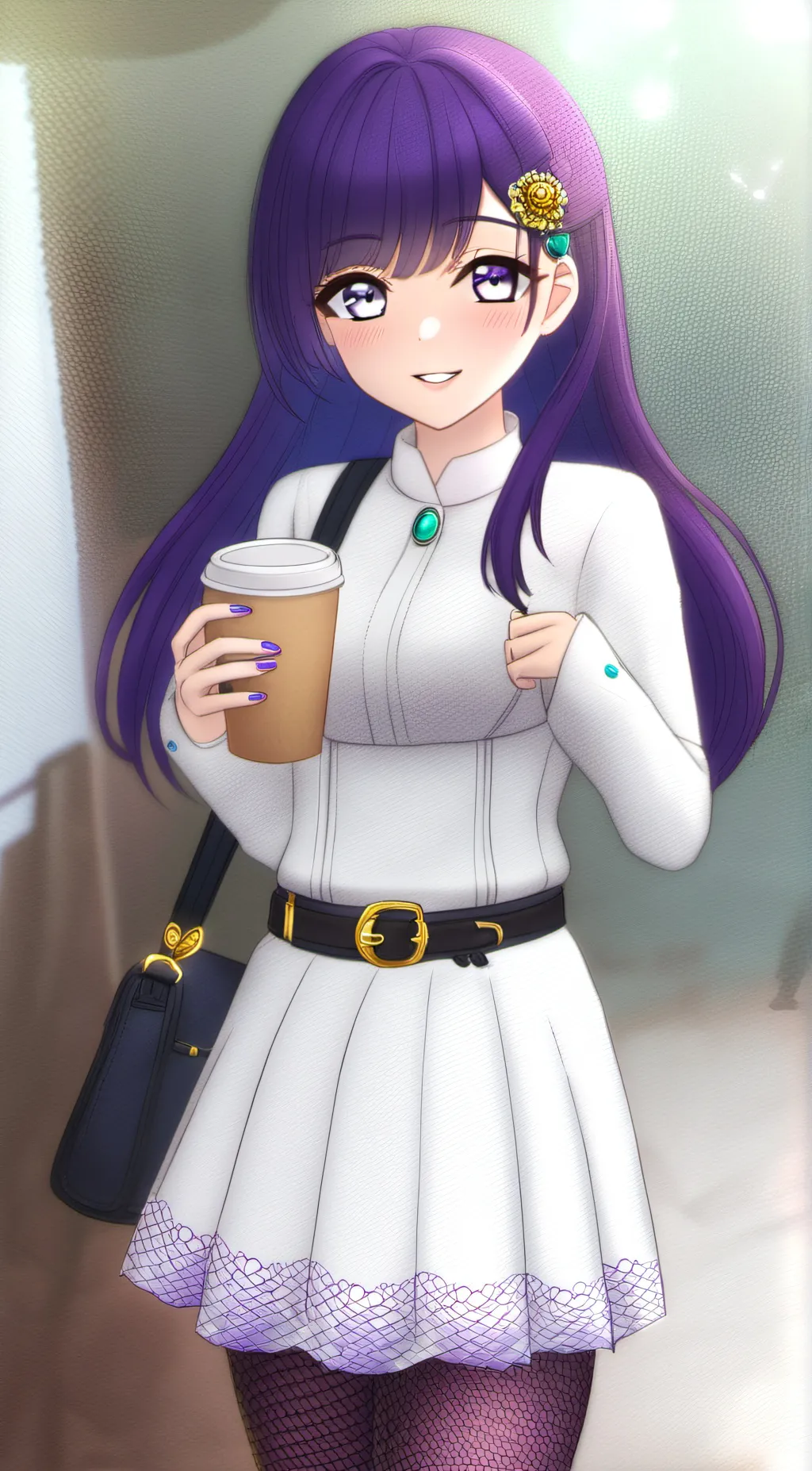 ai character: feminized date background