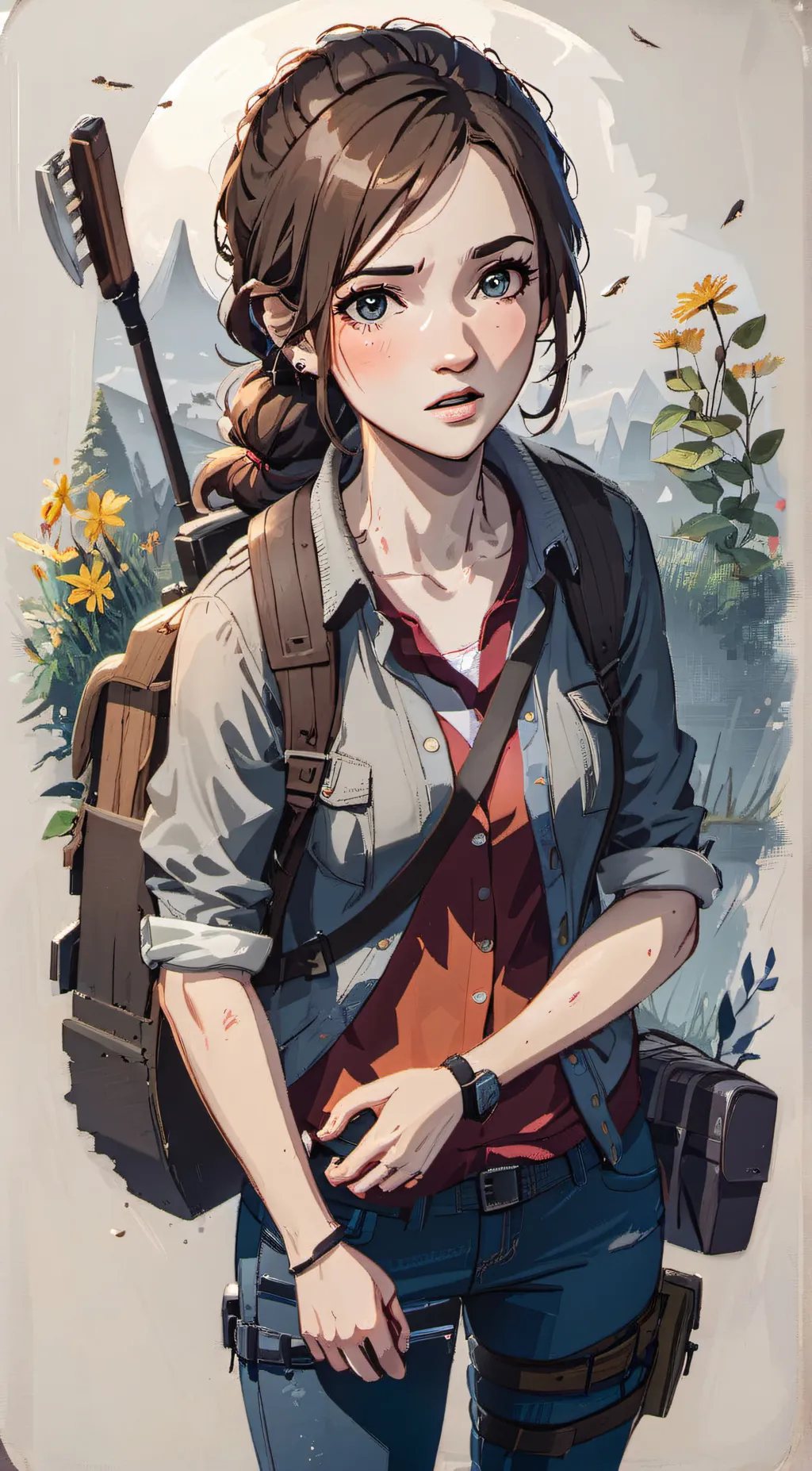 ai character: Ellie background