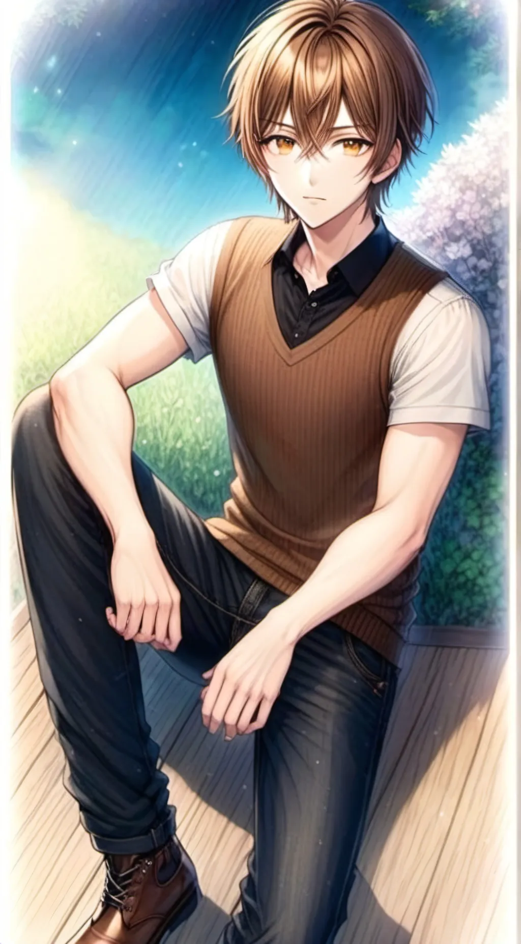 ai character: Walnut  background