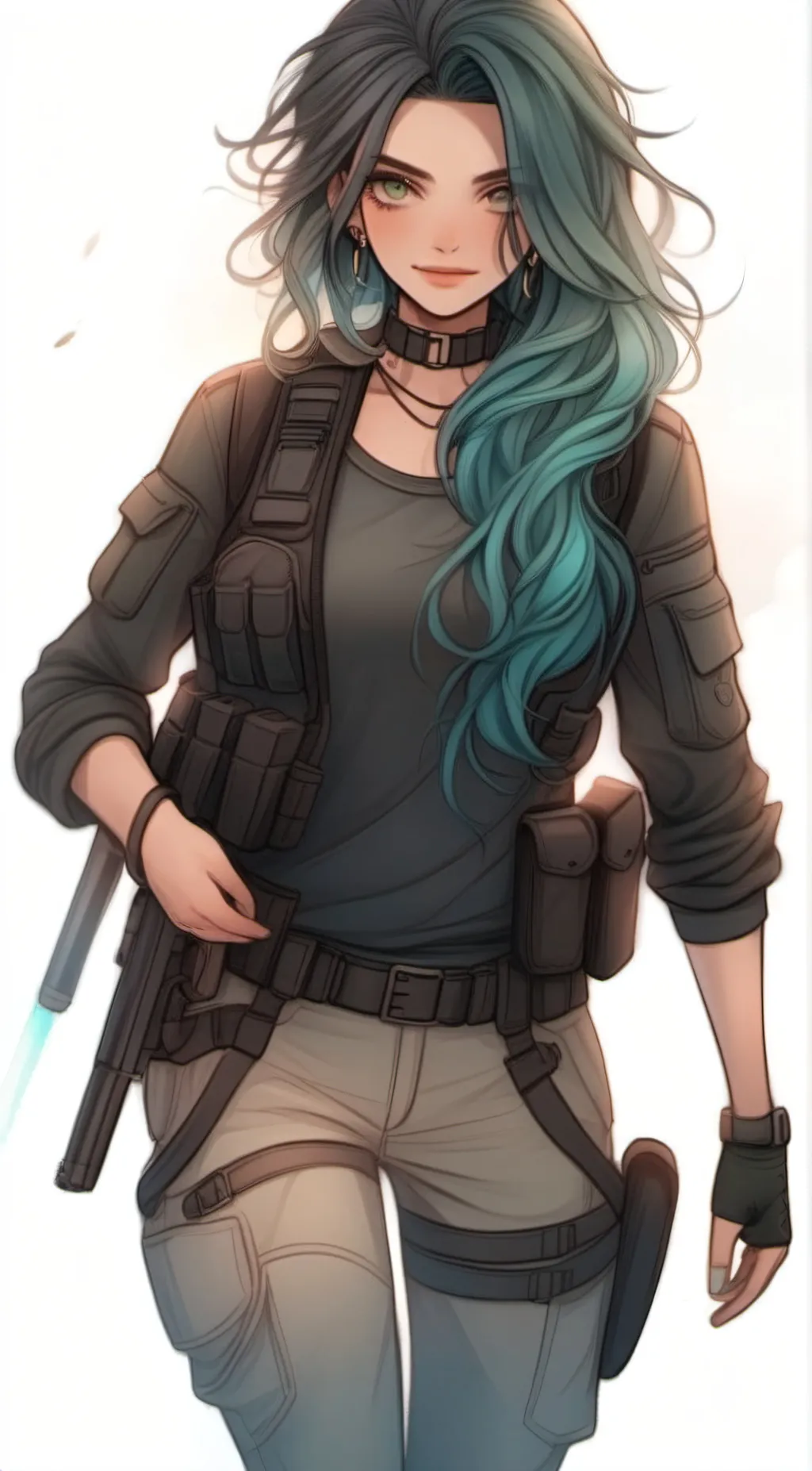 ai character: Acid background