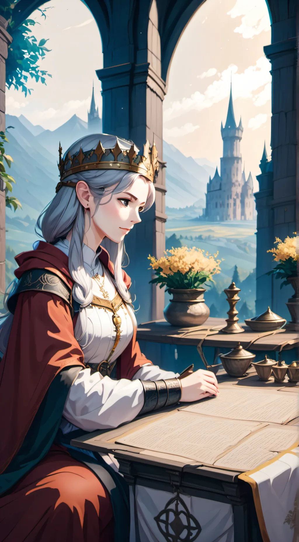 ai character: Aria background