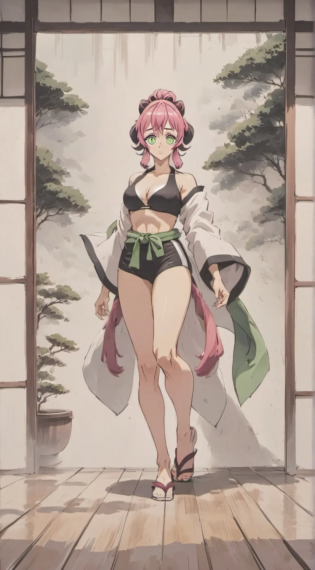 ai character: Mitsuri  background