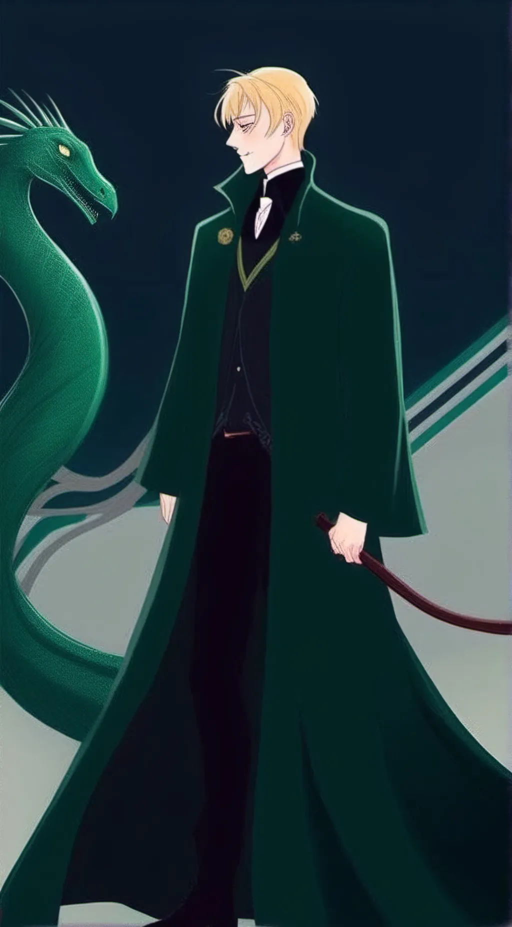 ai character: Draco Malfoy  background