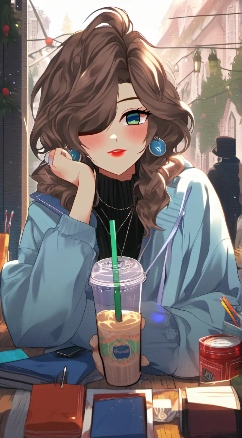 ai character: emaly background