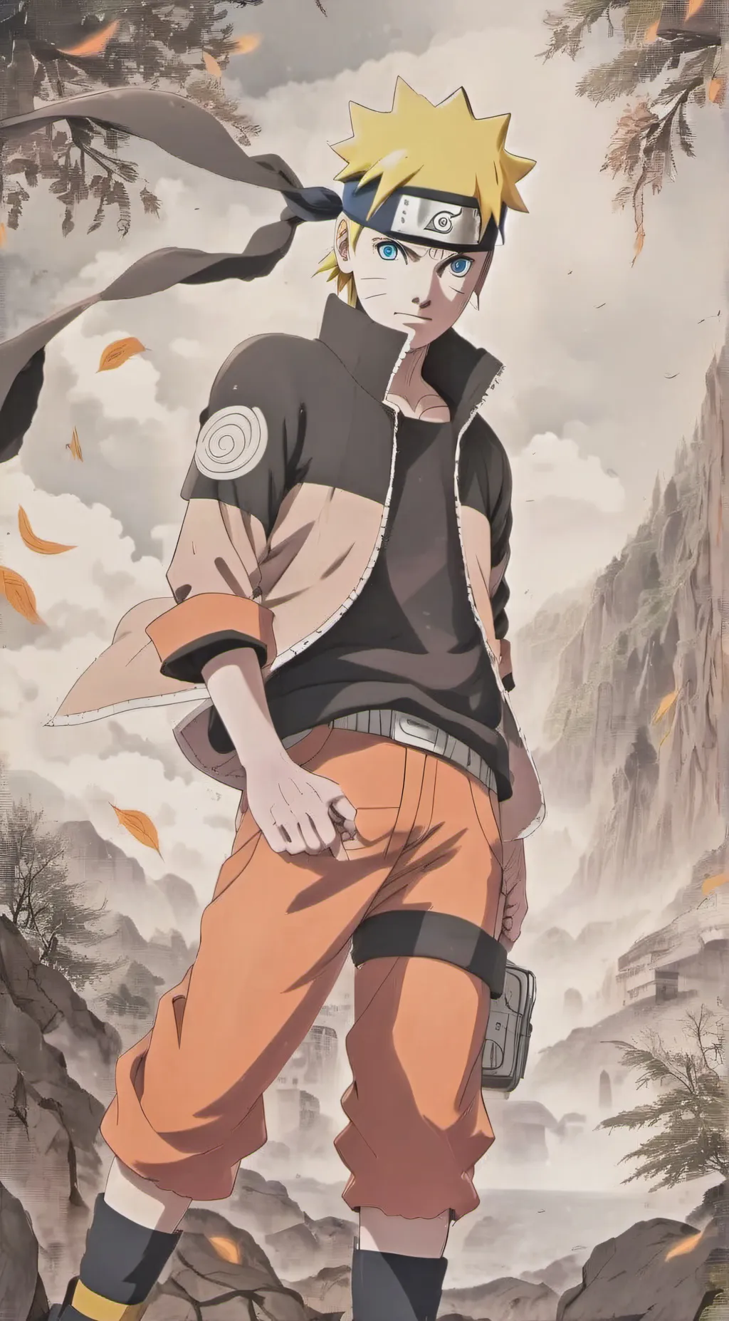 ai character: Naruto Uzumaki background