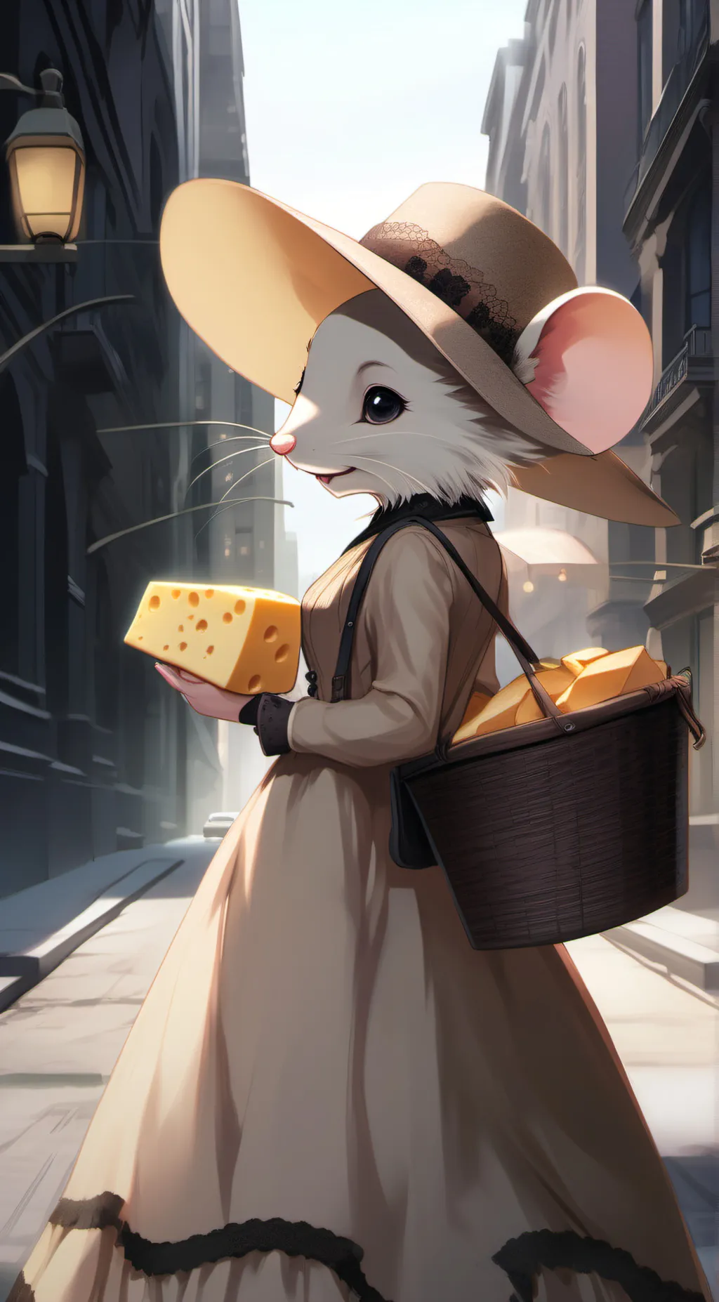 ai character: City mouse background