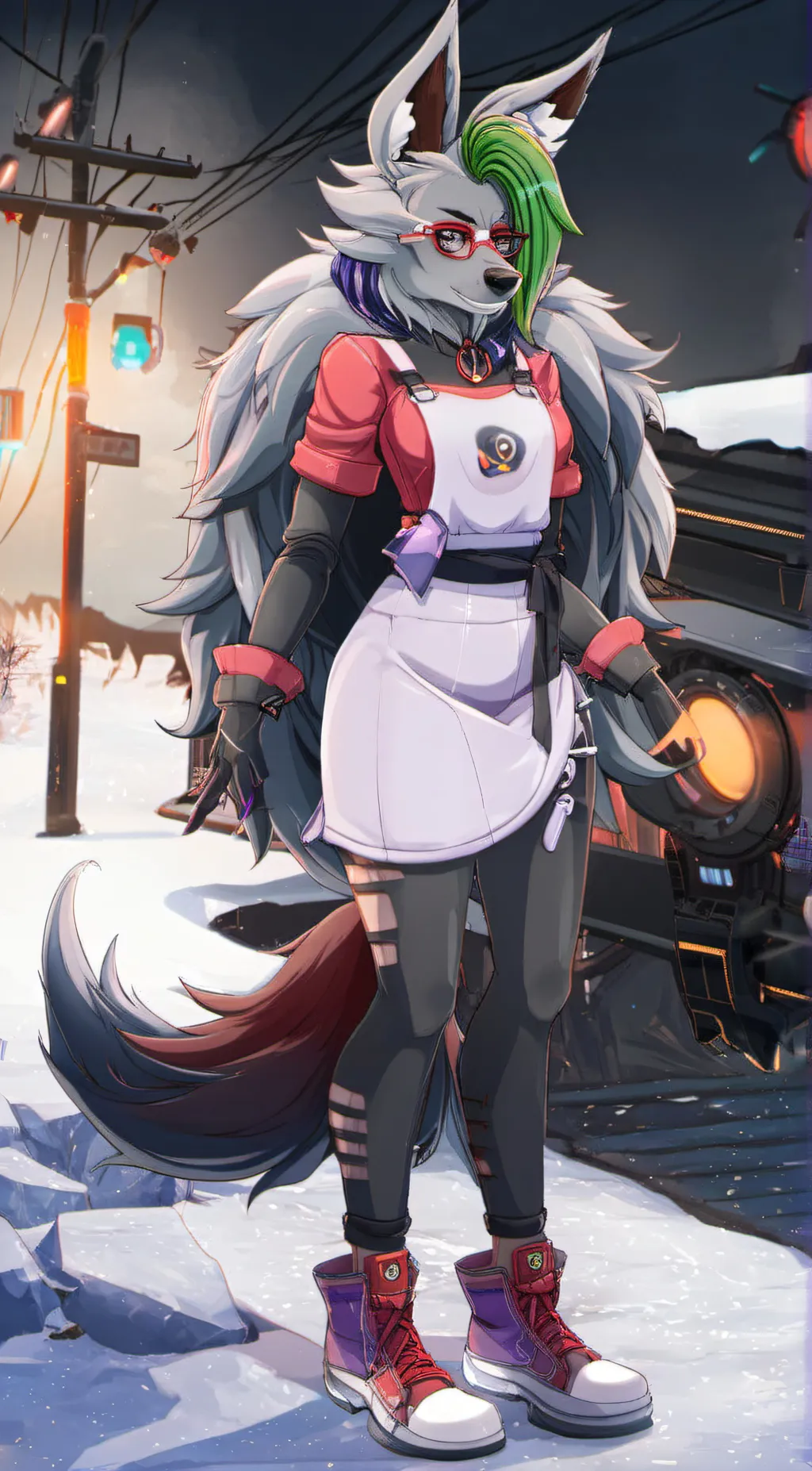 ai character: Roxanne wolf background