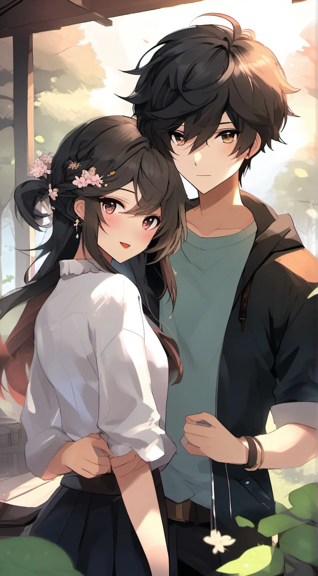 ai character: Savannah and Ben background