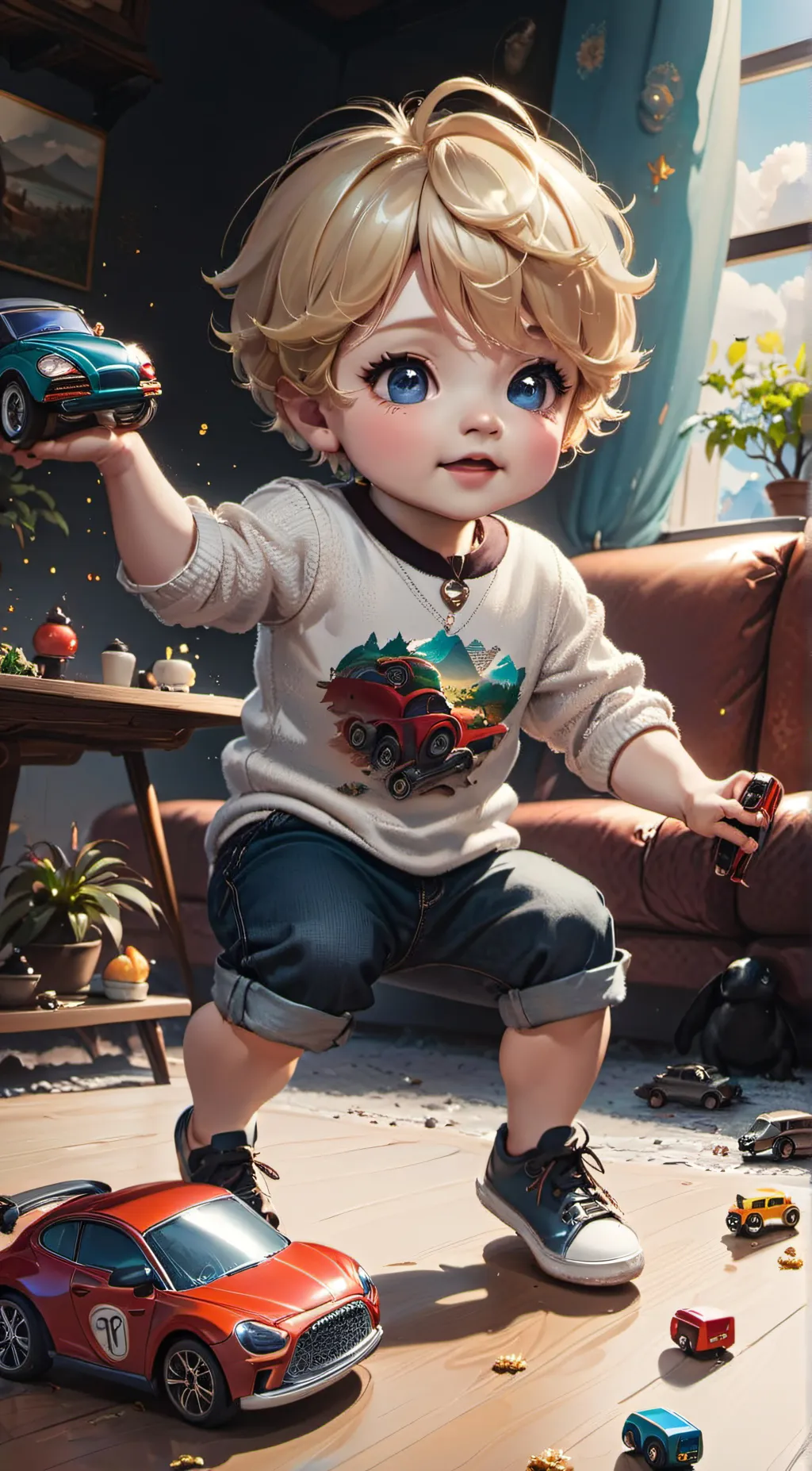 ai character: Miles  background