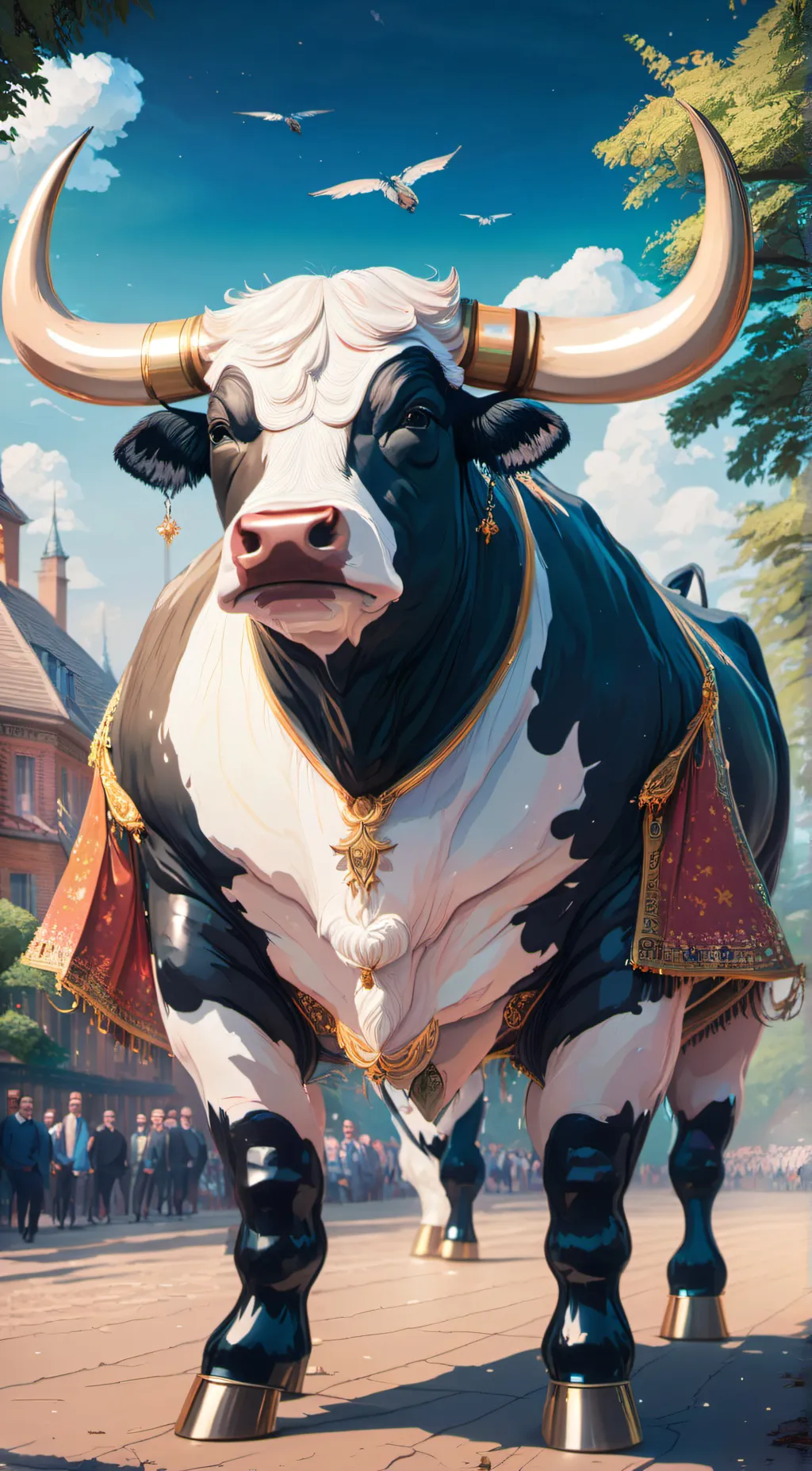 ai character: bull background