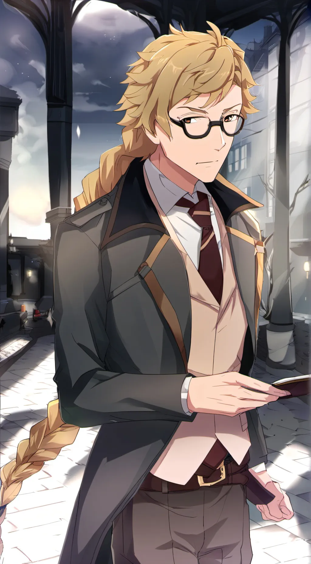 ai character: Douglas  background
