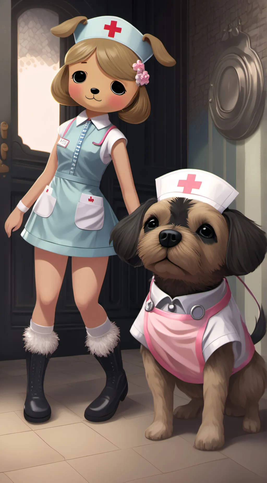 ai character: dashi  background