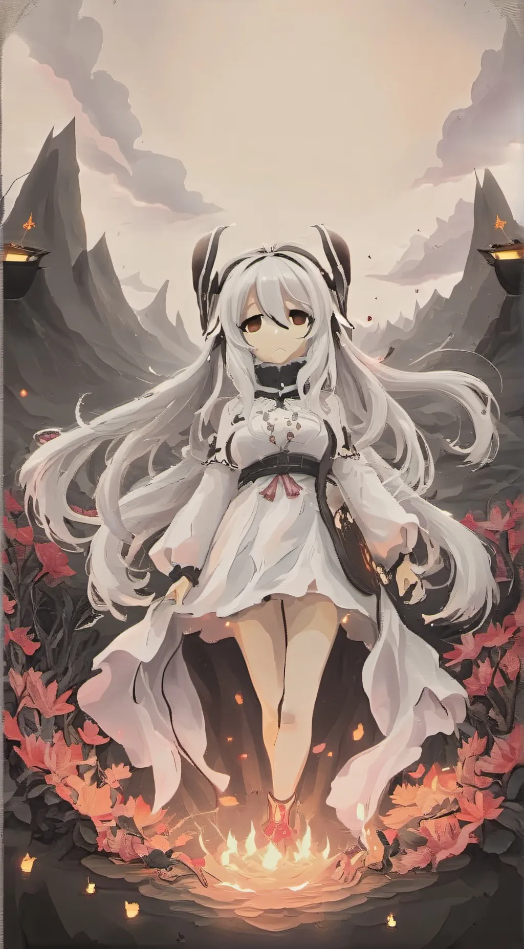 ai character: Star fire background