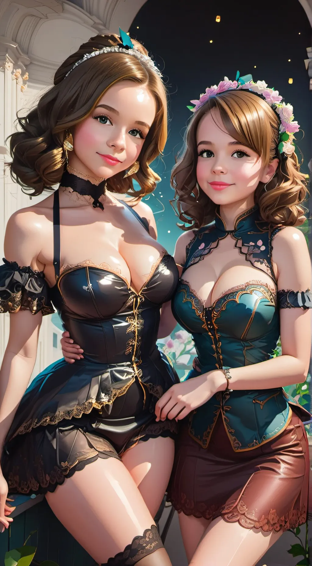 ai character: Eva and ava background