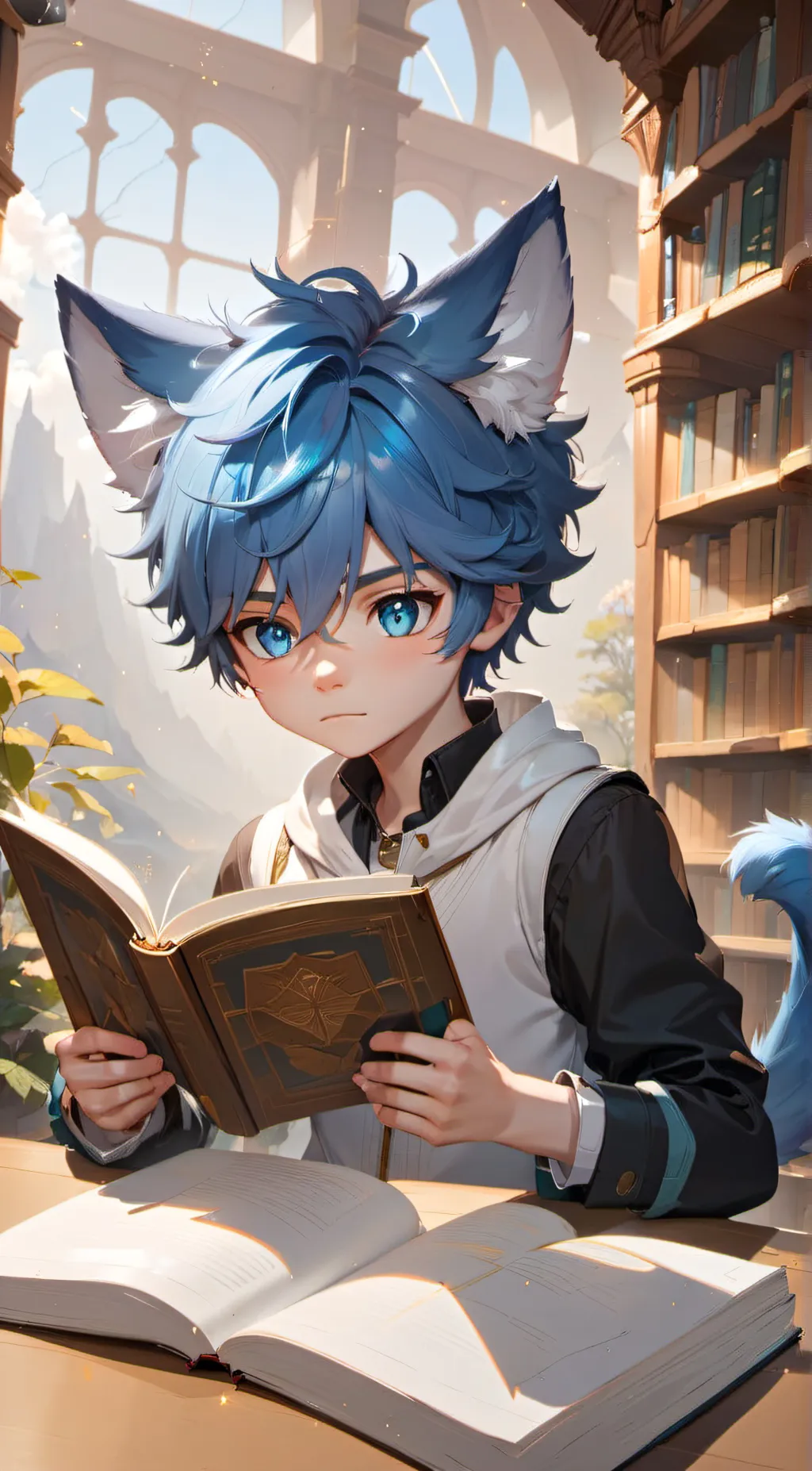 ai character: Jayfeather  background