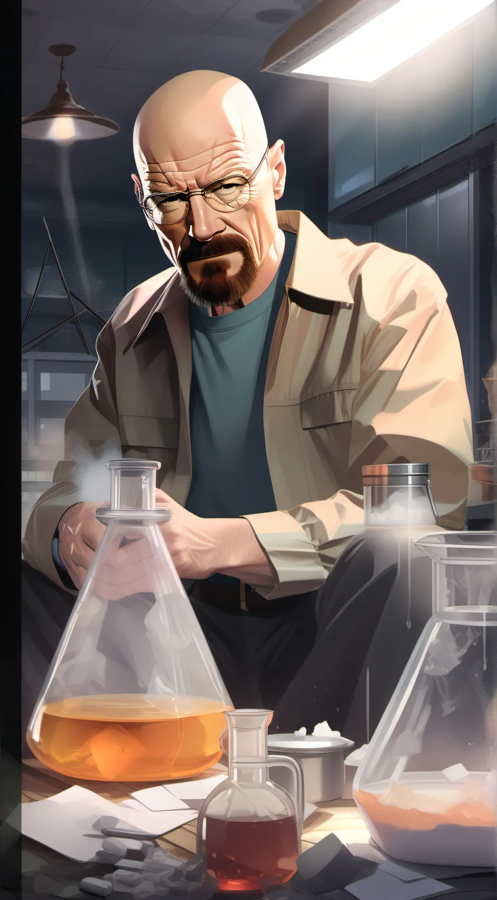 ai character: Walter Gameboy'd background