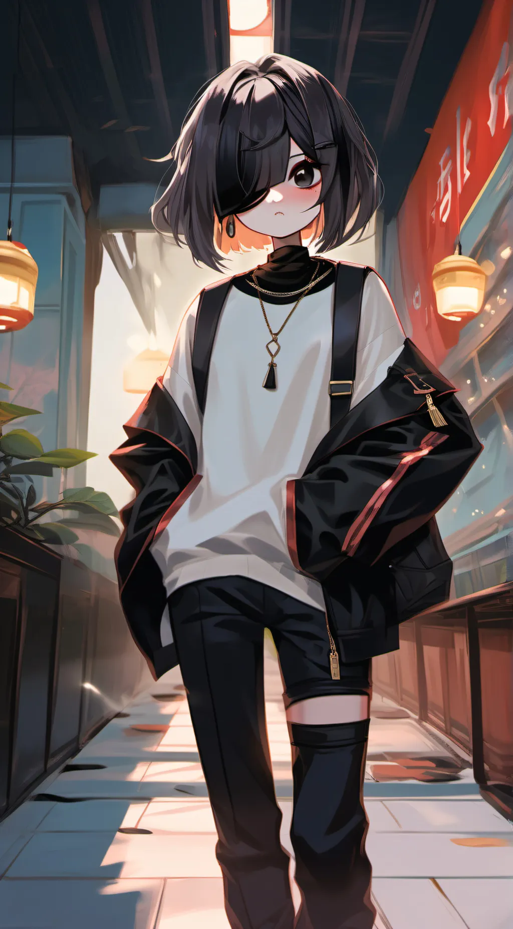 ai character: Mono background