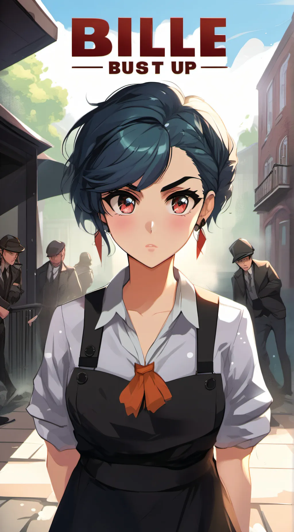 ai character: Billie bust up!  background