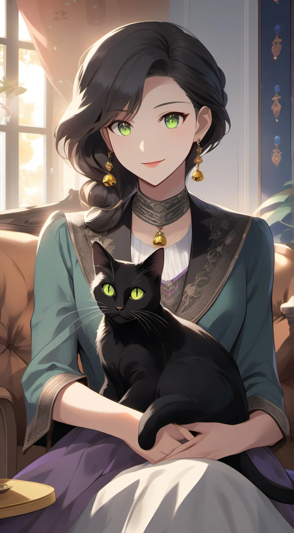 ai character: Mom.  background