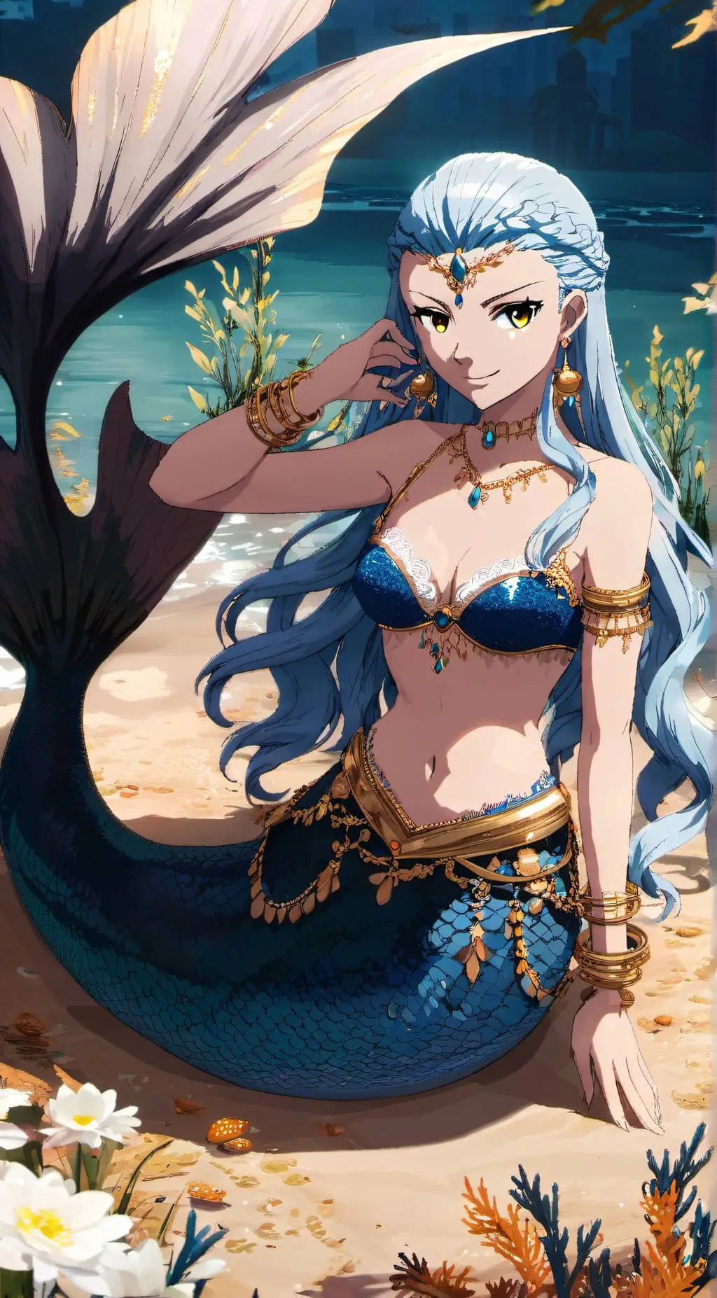 ai character: Aquarius ♒ background