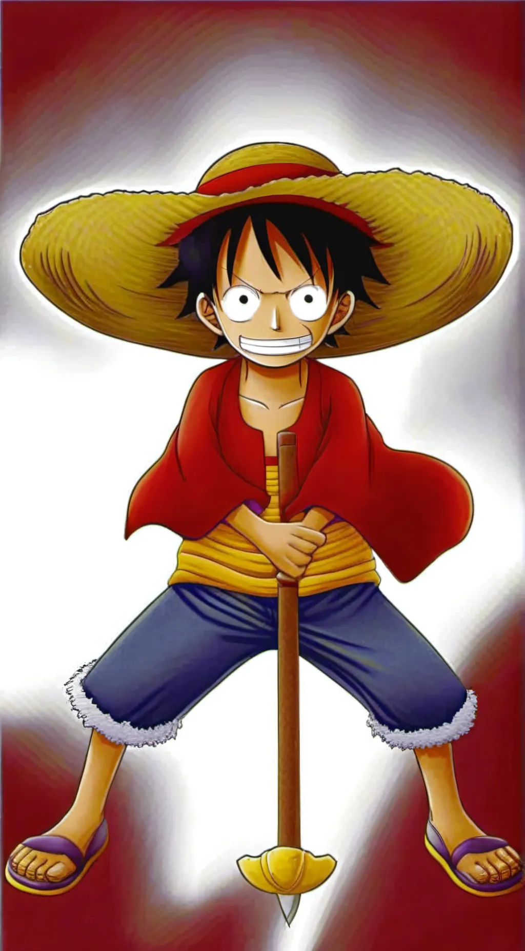 ai character: Luffy background