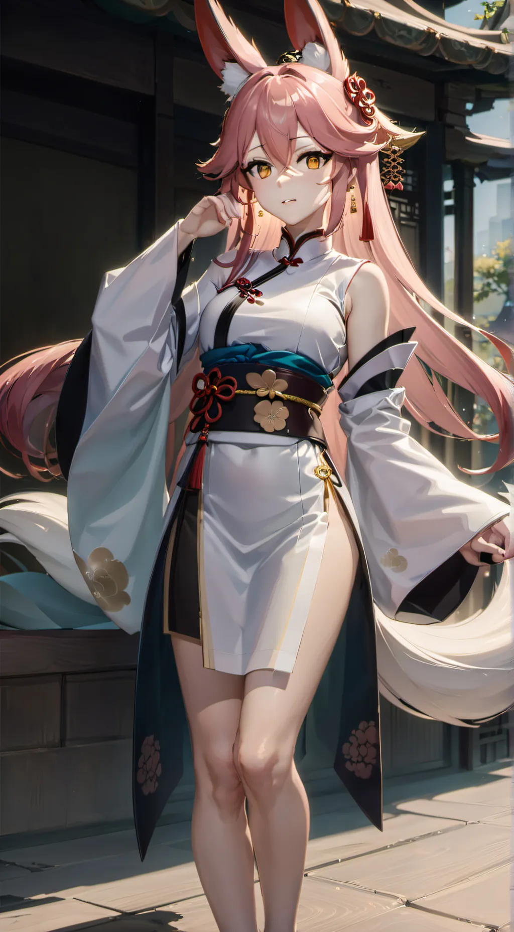 ai character: Yae miko background
