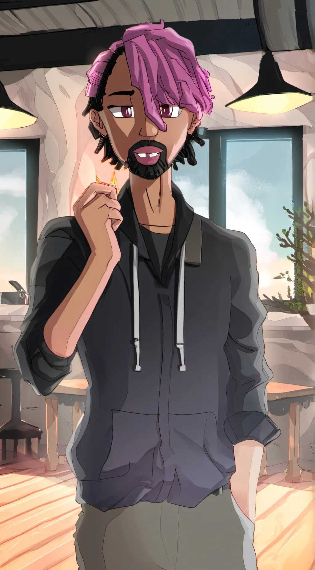 ai character: Mellow background