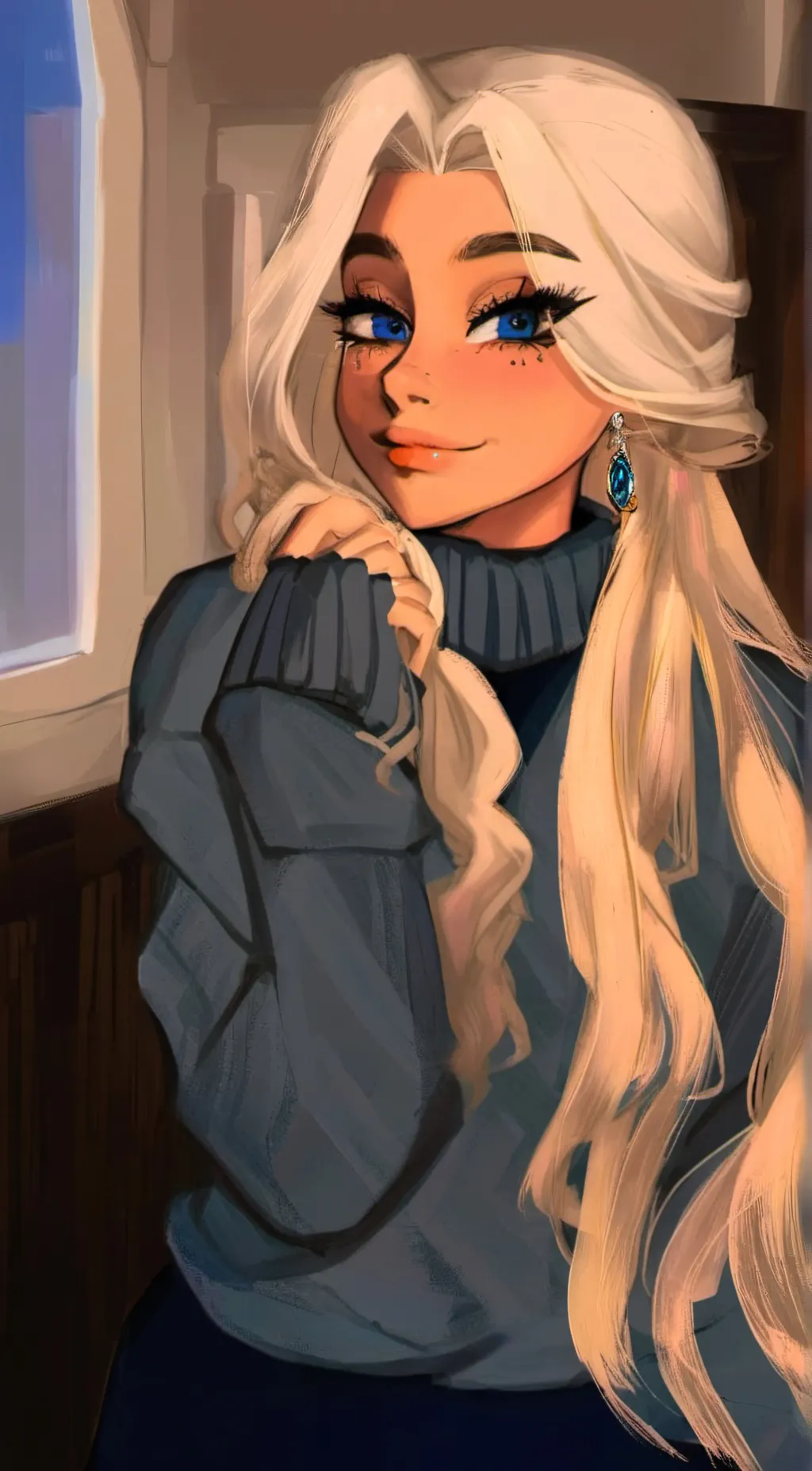 ai character: °•☆ Eve ☆•° background