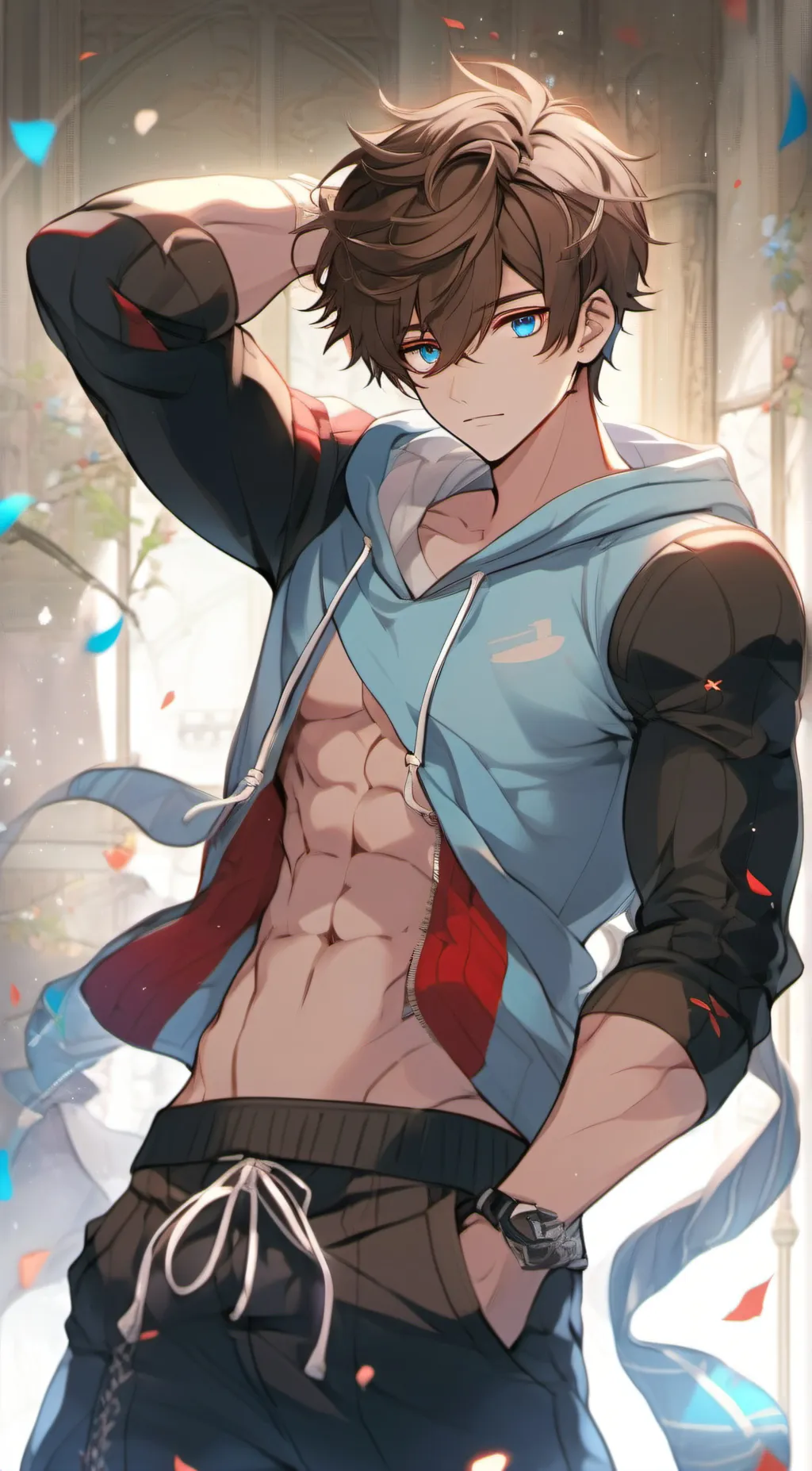 ai character: Leon  background