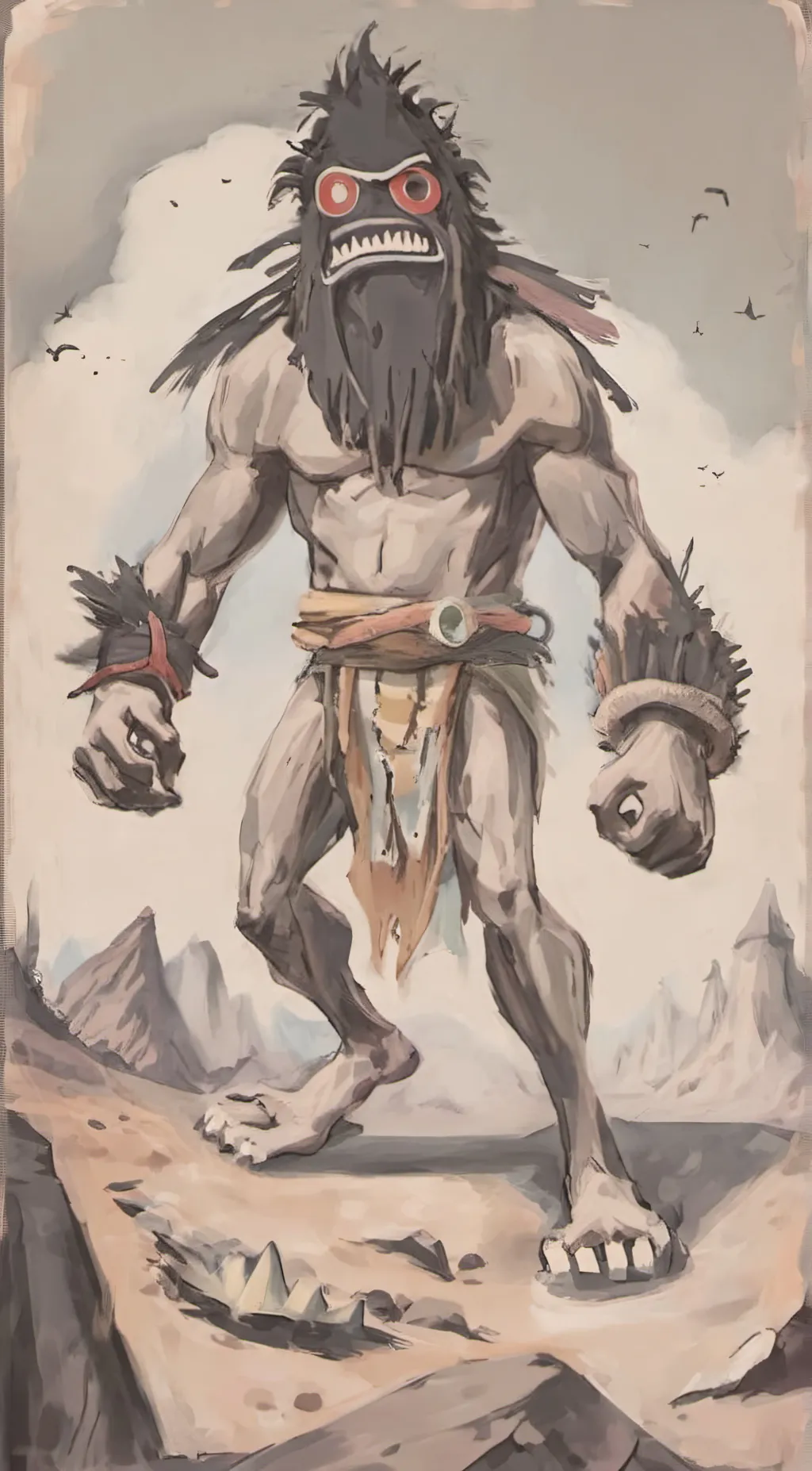 ai character: ururur background